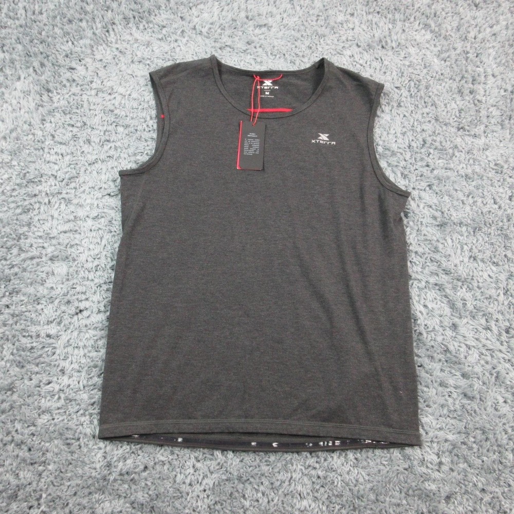 XTERRA Shirt Mens Medium Black Sleeveless Tank Performance Athletic NWT